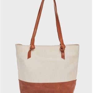 ABLE Rachel leather zip tote